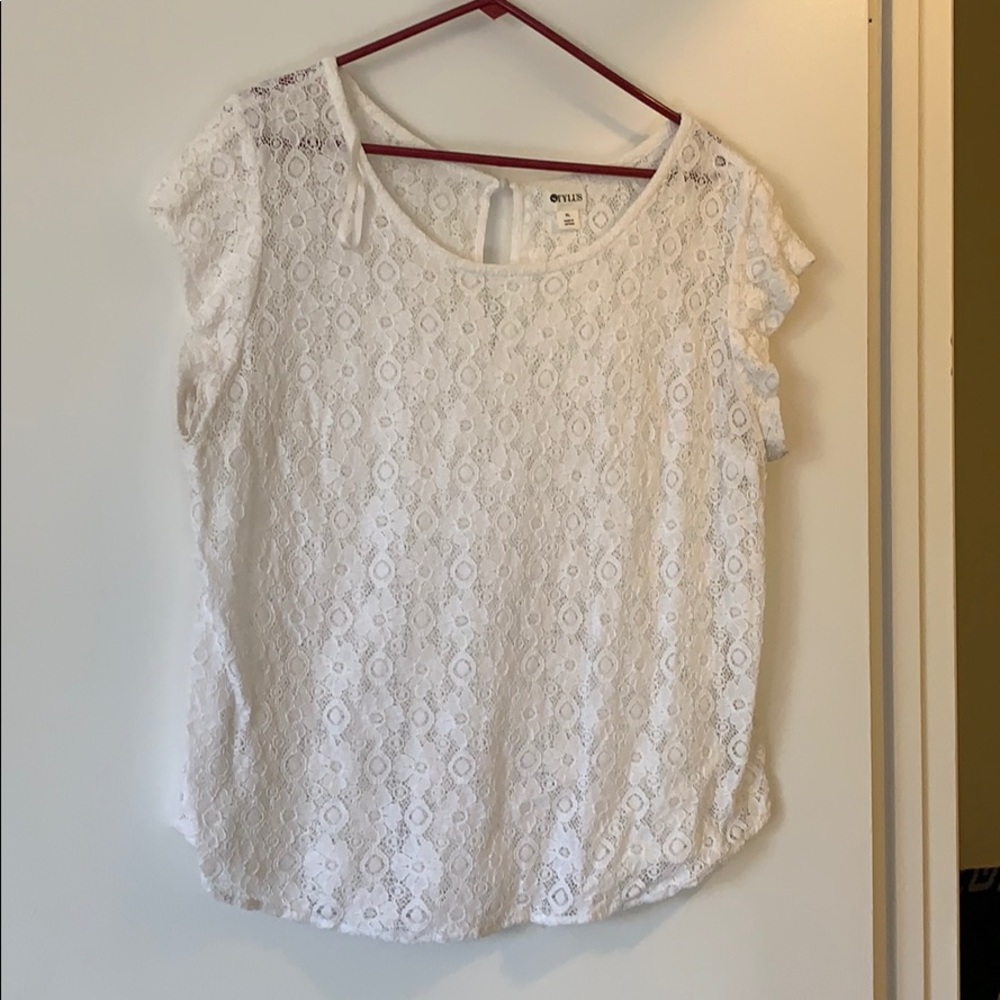 White lace blouse